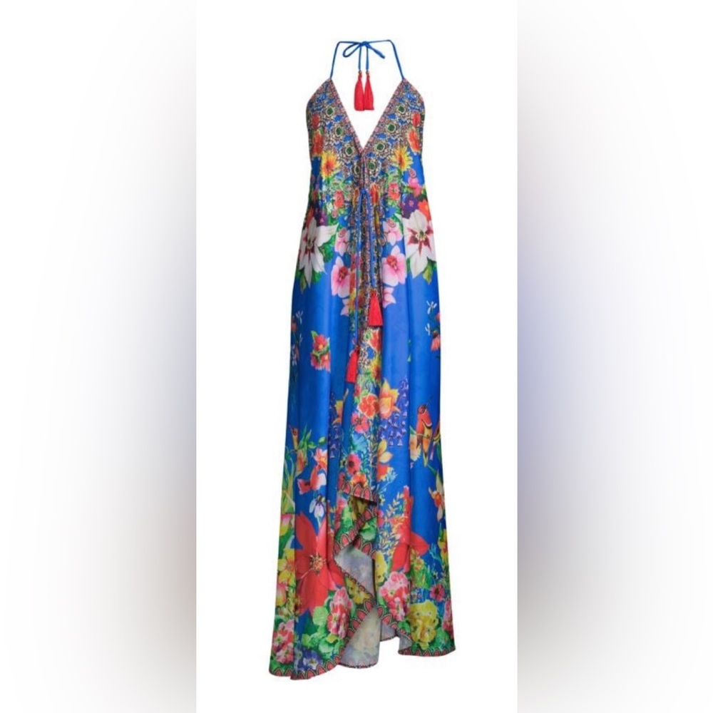 Royal blue Hawaii Halter dress, NWT. Ranee’s Miami. Coverup.